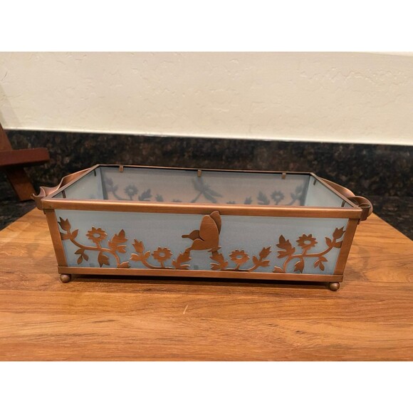 Party lite dragonfly pillar candle holder - Picture 1 of 9